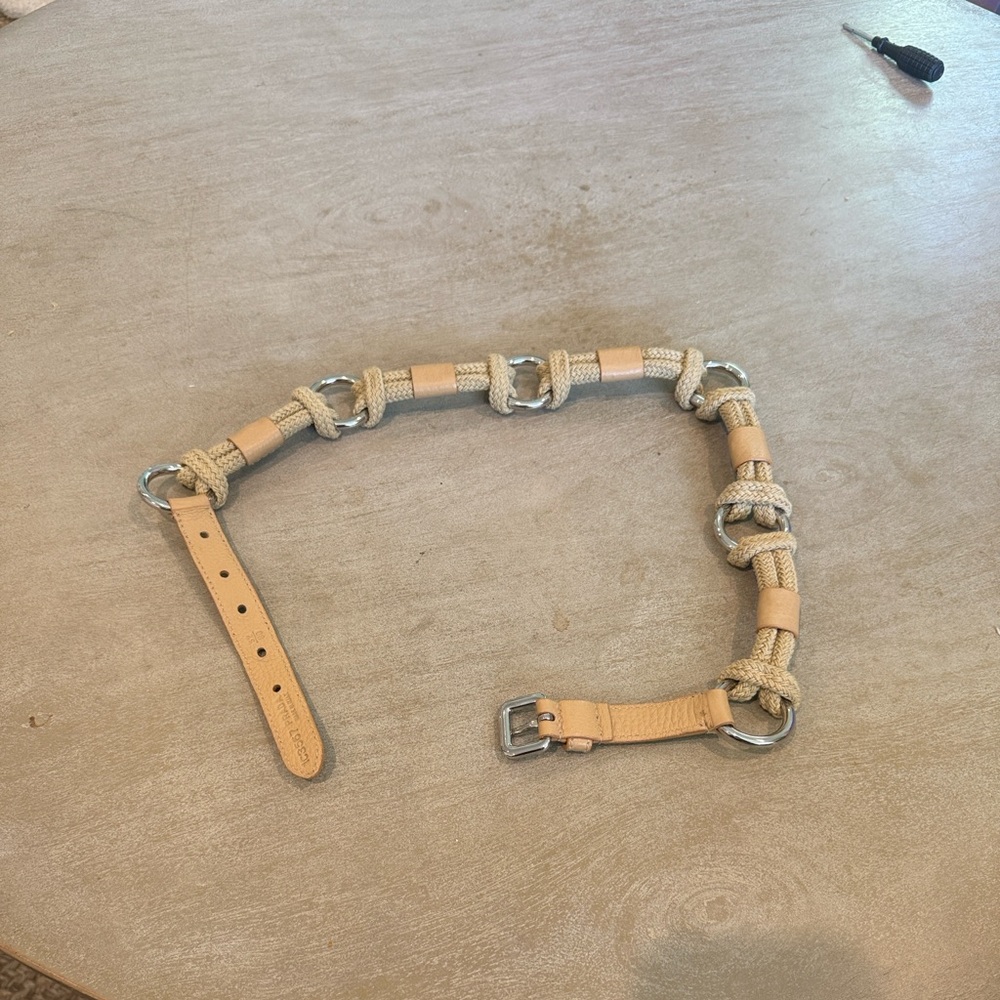 Prada Tan and Silver Women's Rope Belt - Picture 6 of 6
